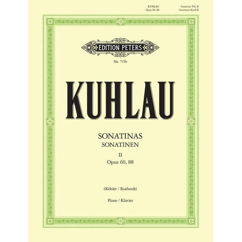 Kuhlau Sonatinas Volume 2 Op. 60 & 88 for Solo Piano, Edited by Adolf Ruthardt