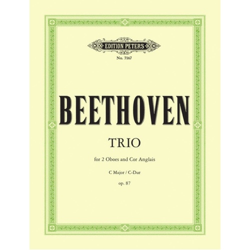 Trio Op 87 C 2Ob Cor Anglais (Softcover Book)