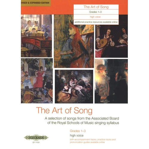 Art of Song Grades 1-3 High Voice Vocal Score Edition Peters