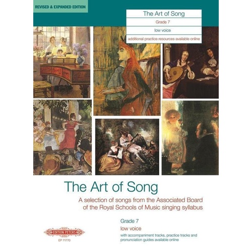 Art of Song Grade 7 Low Revised Edition Vocal Score by Edition Peters