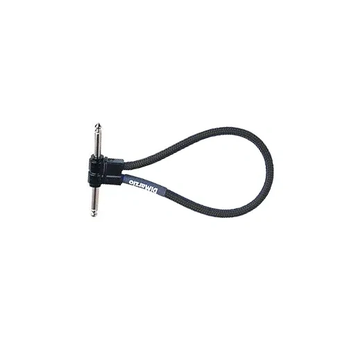 DiMarzio EP718B 18 FT Jumper Cable Patch Lead Black Right Angle-E