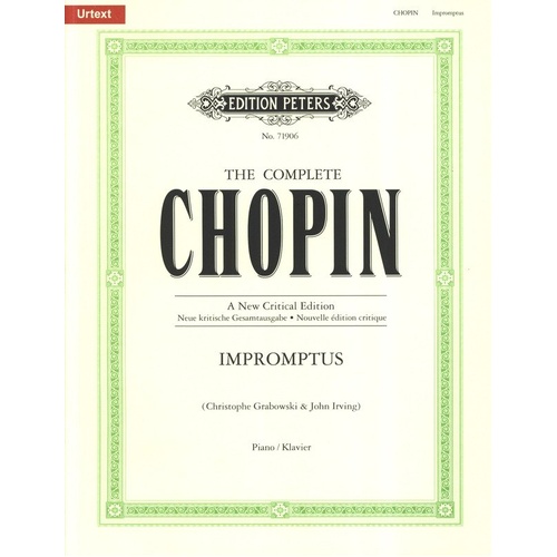 Chopin - Impromptus New Critical Edition for Piano Solo