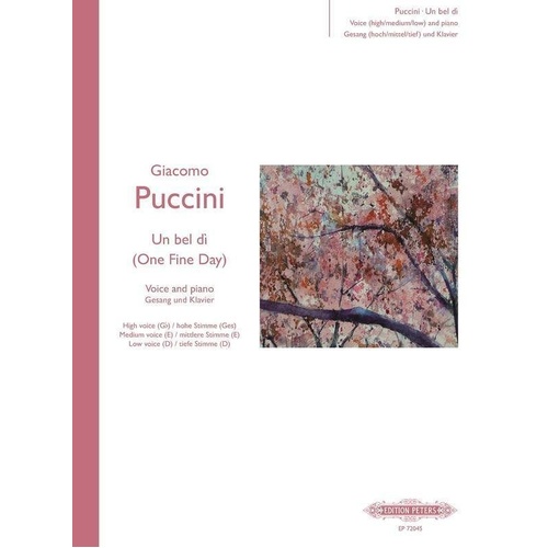 Un Bel Di Vedremo Vocal Score by Giacomo Puccini, Edition Peters, 1 Page