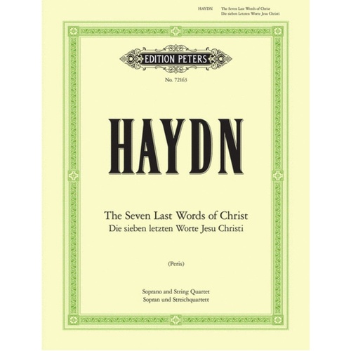 Seven Last Words Mezzo Sop And String Quartet (Softcover Book)