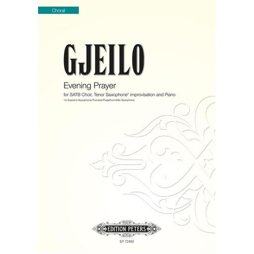 Gjeilo - Evening Prayer SATB/Tenor Sax/Piano (Octavo) Book