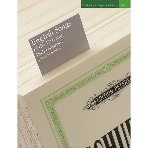 English Songs Of The 17th And 18th Centuries Med (Softcover Book)
