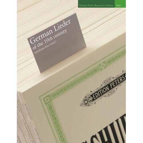 German Lieder Of The 19th Century Med Low (Softcover Book)
