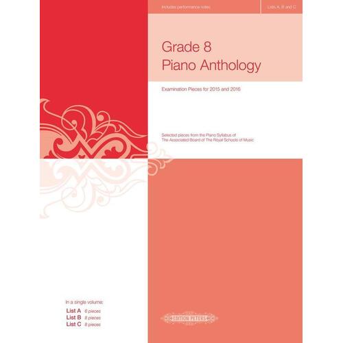 ABRSM Grade 8 Piano Anthology 2015 And 2016 (Softcover Book)