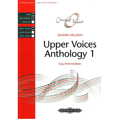 Choral Vivace Upper Voices Anthology 1 by Sandra Milliken, 48 Pages, Edition Peters