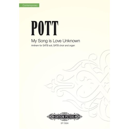 My Song Is Love Unknown SATB (Octavo) Book