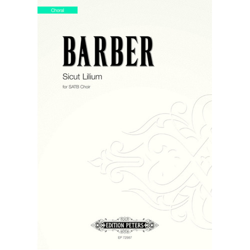 Sicut Lilium SATB (Octavo) Book