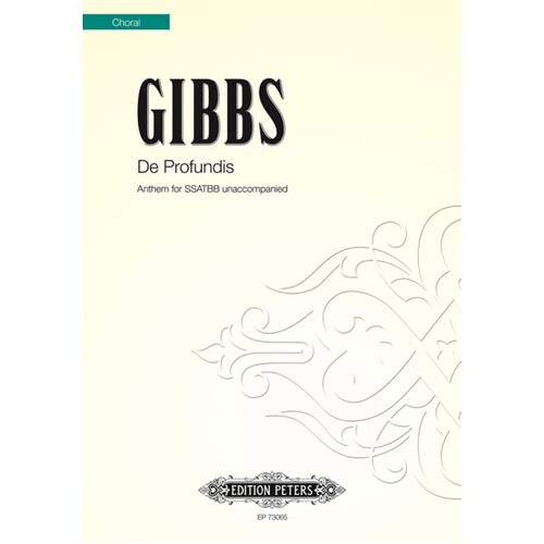 Gibbs - De Profundis Anthem For SSATBb Unaccompanied (Octavo) Book