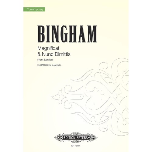 Magnificat And Nunc Dimittis (York Serv) SATB A Cappella (Octavo) Book