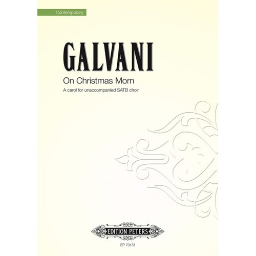 On Christmas Morn SATB A Cappella (Octavo) Book