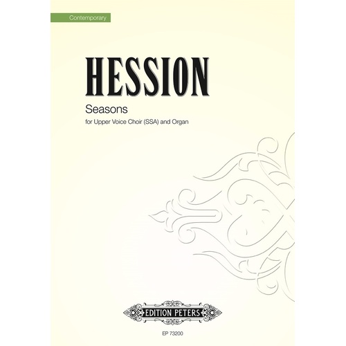 Hession - Seasons SSA/Organ (Octavo) Book