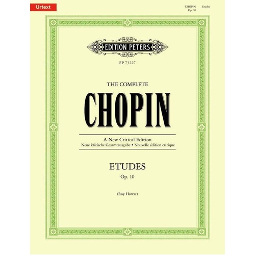 Chopin - Etudes Op. 10 New Critical Edition Urtext by Edition Peters