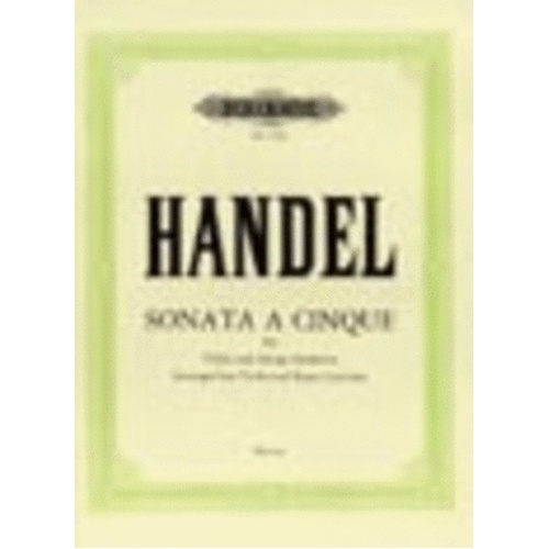 Sonata A Cinque B Flat Violin Piano (Softcover Book)