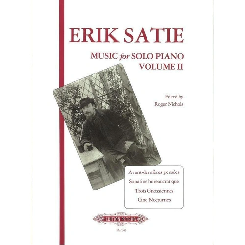 Satie - Music for Solo Piano Vol 2, Edition Peters, Piano Solo, 1 Page