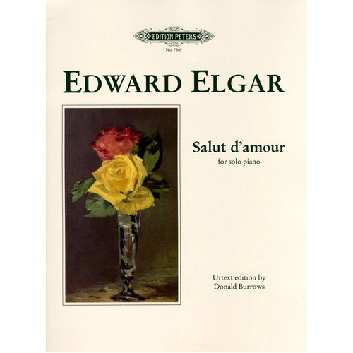 Elgar - Salut D'Amour Piano Urtext Edition Peters Solo Sheet Music