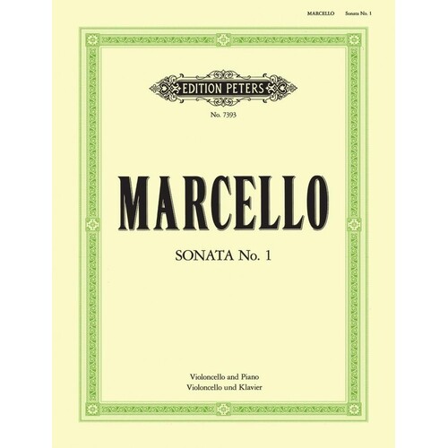 Marcello - Sonata In F Op 2 No 1 Cello/Piano (Softcover Book)