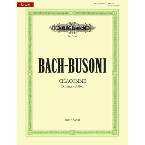 Bach - Chaconne D Min Piano Arr Busoni (Softcover Book)