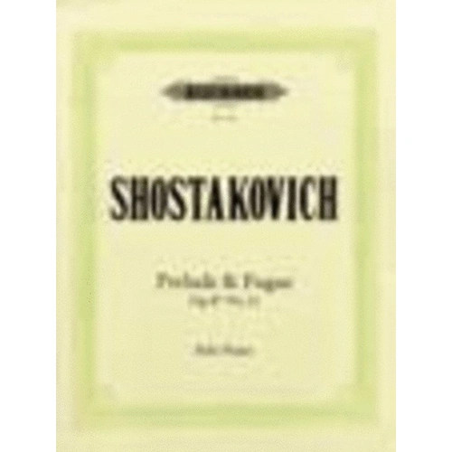 Prelude and Fugue Op. 87 No. 11 B for Piano Solo by Dmitri Shostakovich, Edition Peters