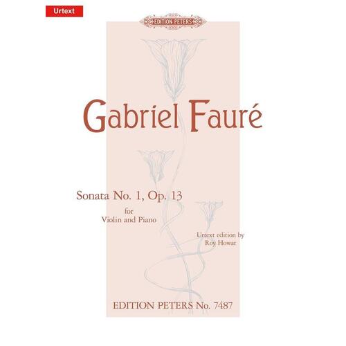 Sonata No 1 Op 13 A Ed Howat Violin Piano Urtext (Softcover Book)