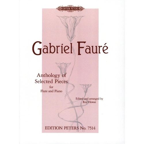 Faure Anthology of Original Pieces for Flute and Piano - Edition Peters