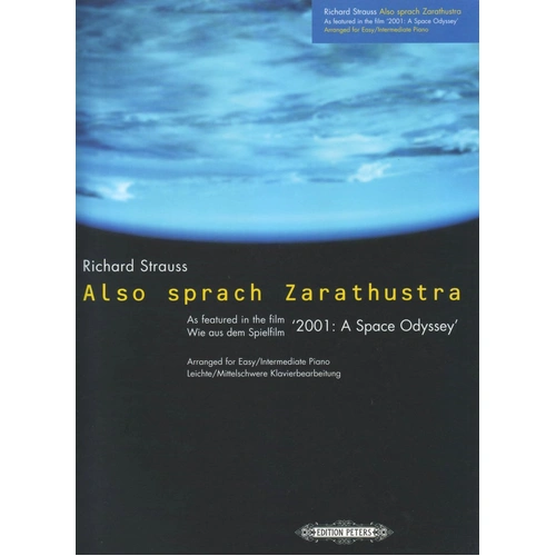 Also Sprach Zarathustra Piano Solo - 2001 A Space Odyssey Theme, Richard Strauss, Arr. Ian Flint, Edition Peters