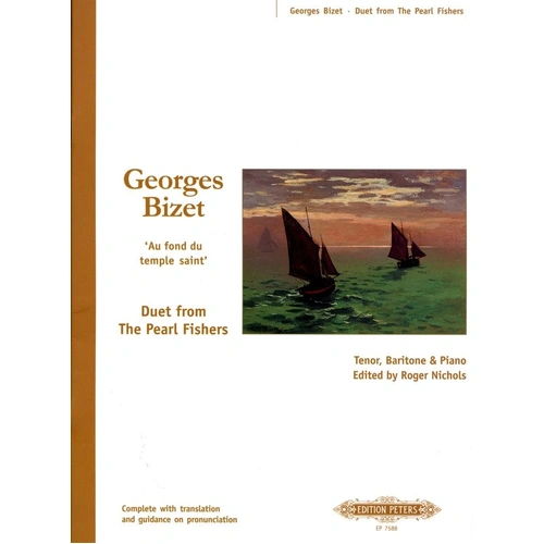 Au Fond Du Temple Saint Duet for Tenor and Baritone by Georges Bizet - Vocal Edition with Piano Accompaniment