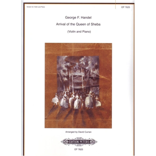 Handel - Arrival of the Queen of Sheba for Violin and Piano, Grade 4, Edition Peters