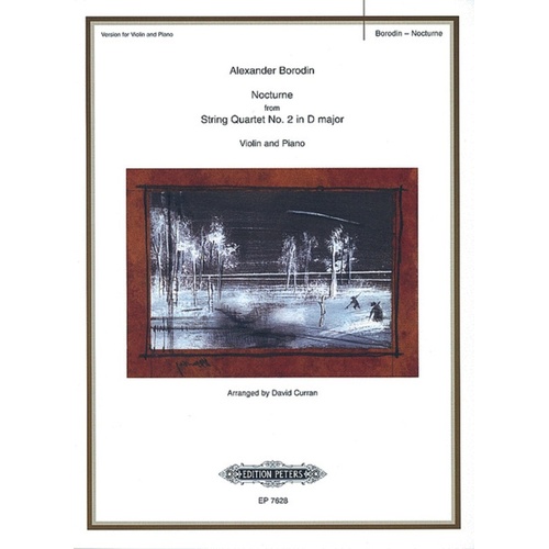 Nocturne From String Quartet No 2 D Violin/Piano (Softcover Book)