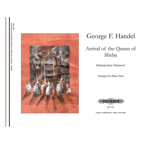 Arrival of the Queen of Sheba Piano Duet by Handel, arranged by Wilhelm Weismann, Edition Peters