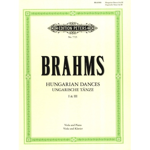 Brahms Hungarian Dances Nos 1 & 3 Viola/Piano Arrangement by Watson Forbes