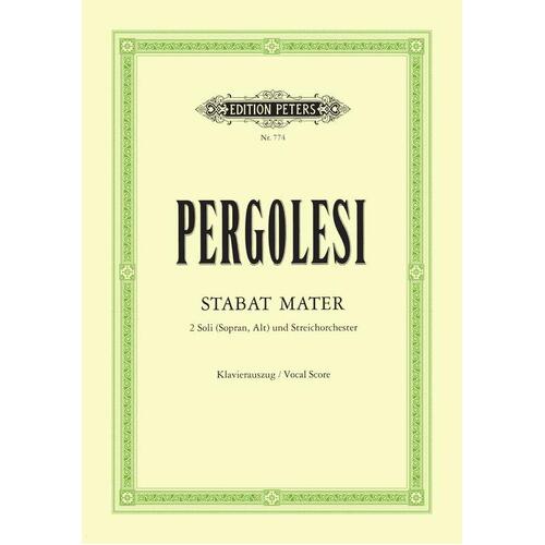 Pergolesi - Stabat Mater Vocal Score (Softcover Book)