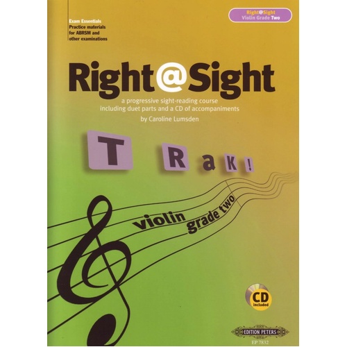 Right@Sight for Violin Grade 2 Book with CD