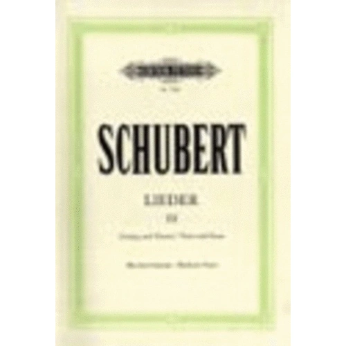 45 Songs Book 3 Vocal Score by Franz Schubert, Edition Peters, 1 Page