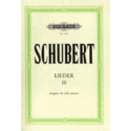 Songs Book 3: 45 Vocal Scores by Franz Schubert, Edition Peters