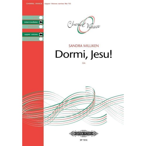 Dormi Jesu A Cappella by Sandra Milliken - Choral Score