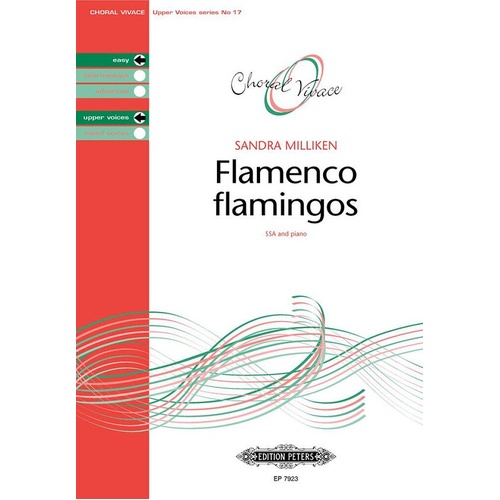 Flamenco Flamingos Choral Score by Sandra Milliken - Edition Peters, 1 Page