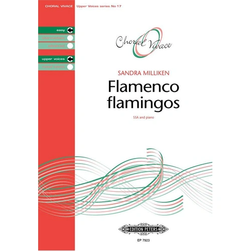 Flamenco Flamingos Choral Score by Sandra Milliken, Edition Peters, 1 Page