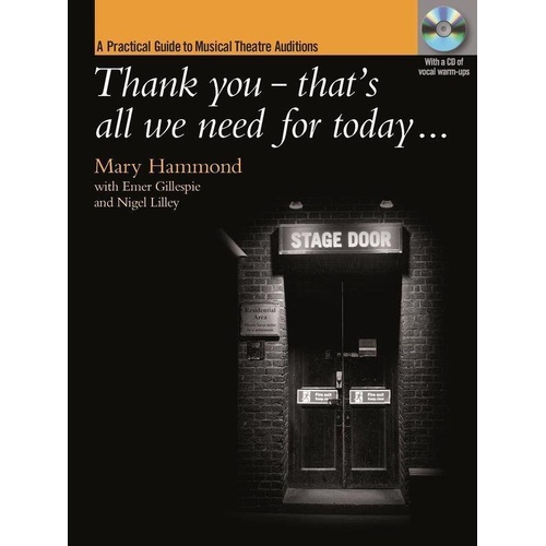 Thank You That's All We Need For Today Book/CD by Mary Hammond