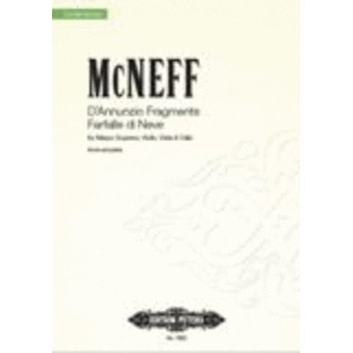 Mcneff - D'Annunzio Fragments Mezzo/Strings (Softcover Book)