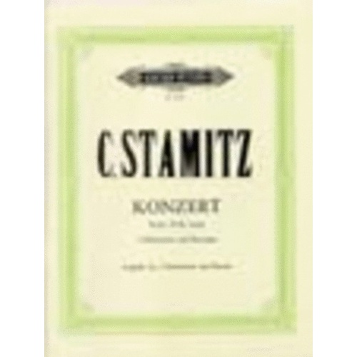 Stamitz Concerto B Flat for 2 Clarinets and Piano, Edition Peters