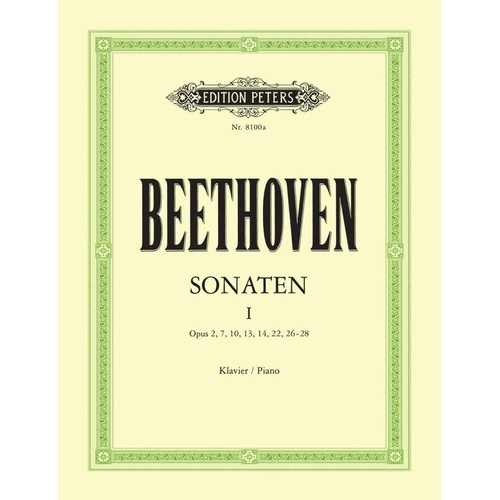 Beethoven - Piano Sonatas Vol 1 Edited by Arrau Urtext