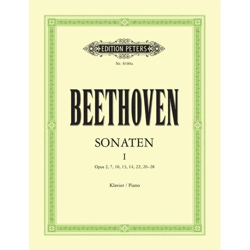 Beethoven - Piano Sonatas Vol 1 Edited by Arrau Urtext