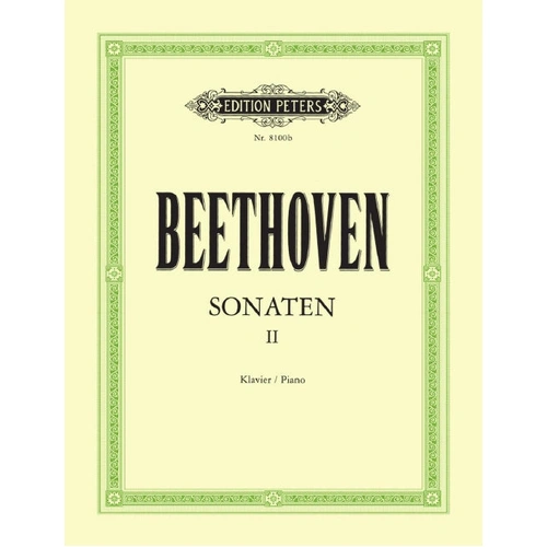 Beethoven Sonatas Vol. 2 Piano Edition Peters Piano Solo EP8100B