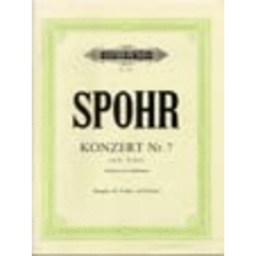 Concerto No 7 Op 38 E Min Violin/Piano (Softcover Book)
