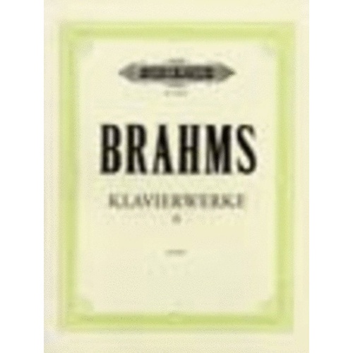 Piano Works Vol. 2: Variations Urtext by Johannes Brahms, Edition Peters, Piano Solo