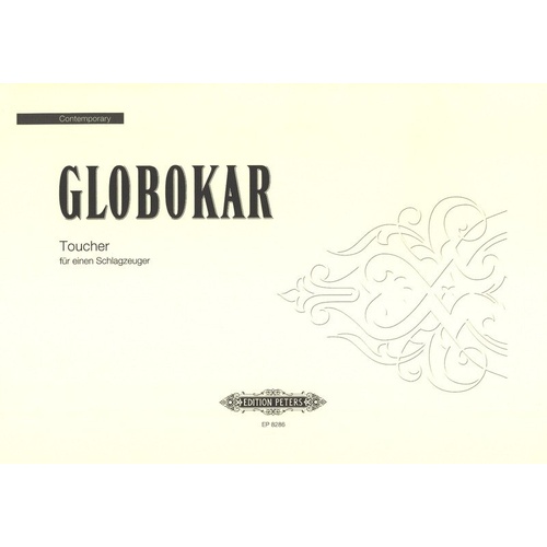Toucher Percussion Solo by Vinko Globokar, Edition Peters, 1 Page